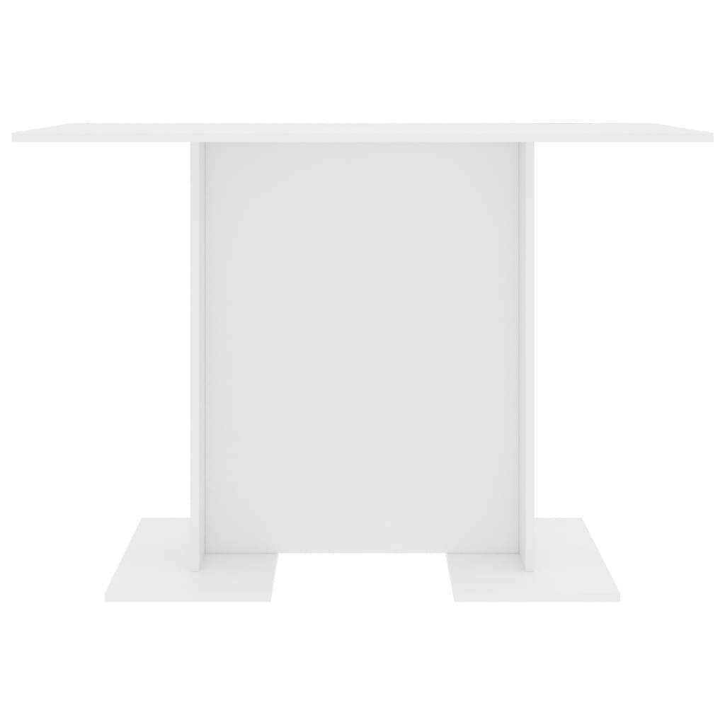 Dining Table White 43.3"x23.6"x29.5" Chipboard